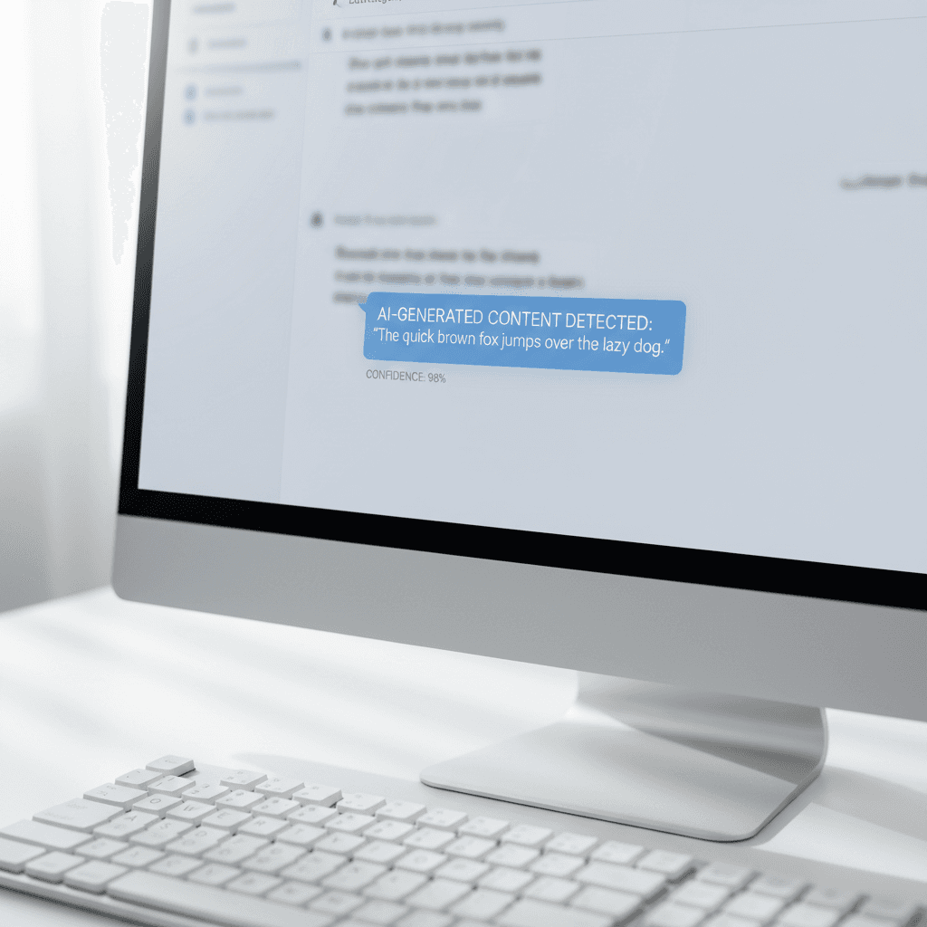 Verity detecting AI-generated text on screen