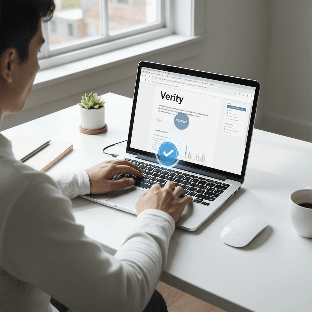 Verity working in real time as user interacts with AI